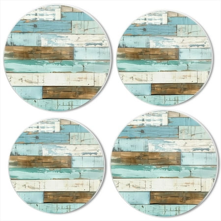 

Bahomeck Electric Stove Burner Covers Set Of 4 Wooden Wall Background With Distressed Blue And White Planks Metal Gas Stove Burner Covers Protecting Gas Stoves 8 Inch And 10 Inch