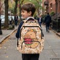thumbnail image 6 of Chririnla Capybara Watermelon Pattern Daypack with Adjustable Straps Multi-Pocket Book Bag, Lightweight 17 Inch Backpack for School Back to School High School, 6 of 9