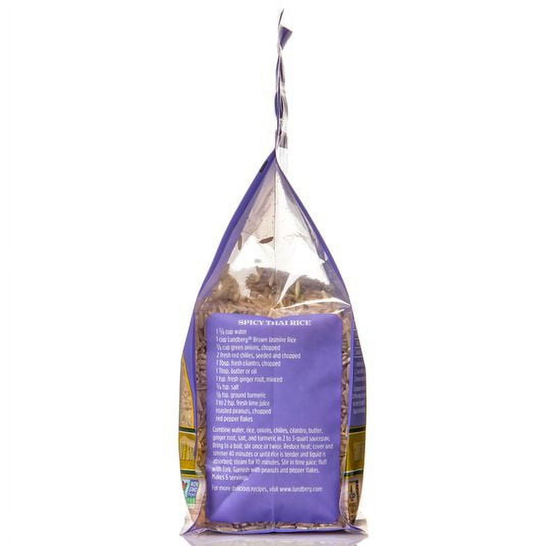 Lundberg Rice, Jasmine Brown, Organic, Gluten-Free-6 x 2 lb