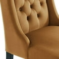 thumbnail image 5 of Baronet Performance Velvet Dining Chairs - Set of 2, Cognac, 5 of 7