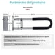 thumbnail image 2 of Barras De Seguridad,Apoyo Pasamano Acero Anillos luminosos,Inoxidable Seguridad para Baño Barras,Plegable Pasamanos Abatibles para Inodoro Barra de Agarre para Bañera o Ducha Discapacitados, 2 of 8