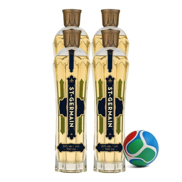 4 Licor St Germain 750 ml + Balón Mini