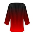 thumbnail image 4 of Lightweight Cardigans for Women Trendy Gradient Color Open Front Casual Summer Fall Long Sleeve Outwear Sun-protection (S, Red 01), 4 of 5