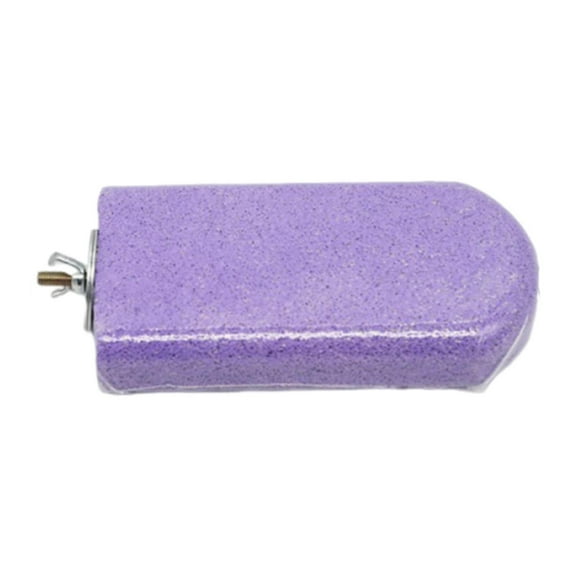 Dualoai Bird Perch Platform Beak Grinding Stone Bird Nail Trims Hamster Parrot Stand Violet