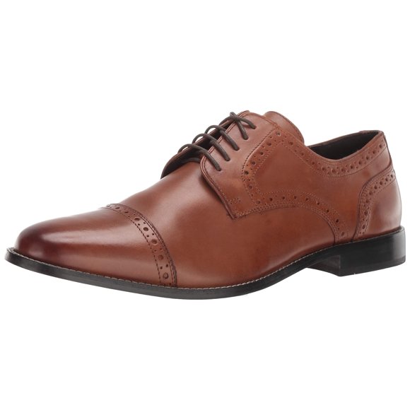 Nunn Bush Men Norcross Cap Toe Oxford, Cognac, 13 Medium US