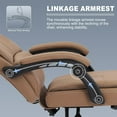 thumbnail image 3 of Misolant Big and Tall Office Chair with Footrest, High Back Desk Chair with Linkage Armrest, 90-155° Recline Executive Computer Chairs with Adjustable Height for Home, 3 of 5