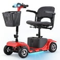 thumbnail image 1 of SKRT Trottinette de Mobilité pour Adultes, Aînés, skmc 4 Roues Appareil Électrique Rechargeable pour Voyage, Léger et Portable, avec Phares DEL et Panier, Chargeur Inclus, Rouge/ Bleu, 1 of 8