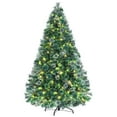 thumbnail image 5 of Arlopu 6FT Pre-lit Artificial Christmas Tree, Prelighted Xmas Tree with 550 Branches & 250 Warm & White Lights, Home Holiday Decor, 5 of 10