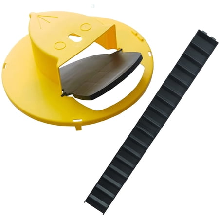 Urbanest Mousetrap Slide Mouse Rat Traps Bucket Lid, Flip Mouse Trap Lid With Bucket,Flipnslide Bucket Mousetrap Catcher (Yellow)