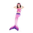 thumbnail image 6 of Girls Mermaid Tail Kids Mermaid Swimsuits Sea Costume 11-12Years, 6 of 6