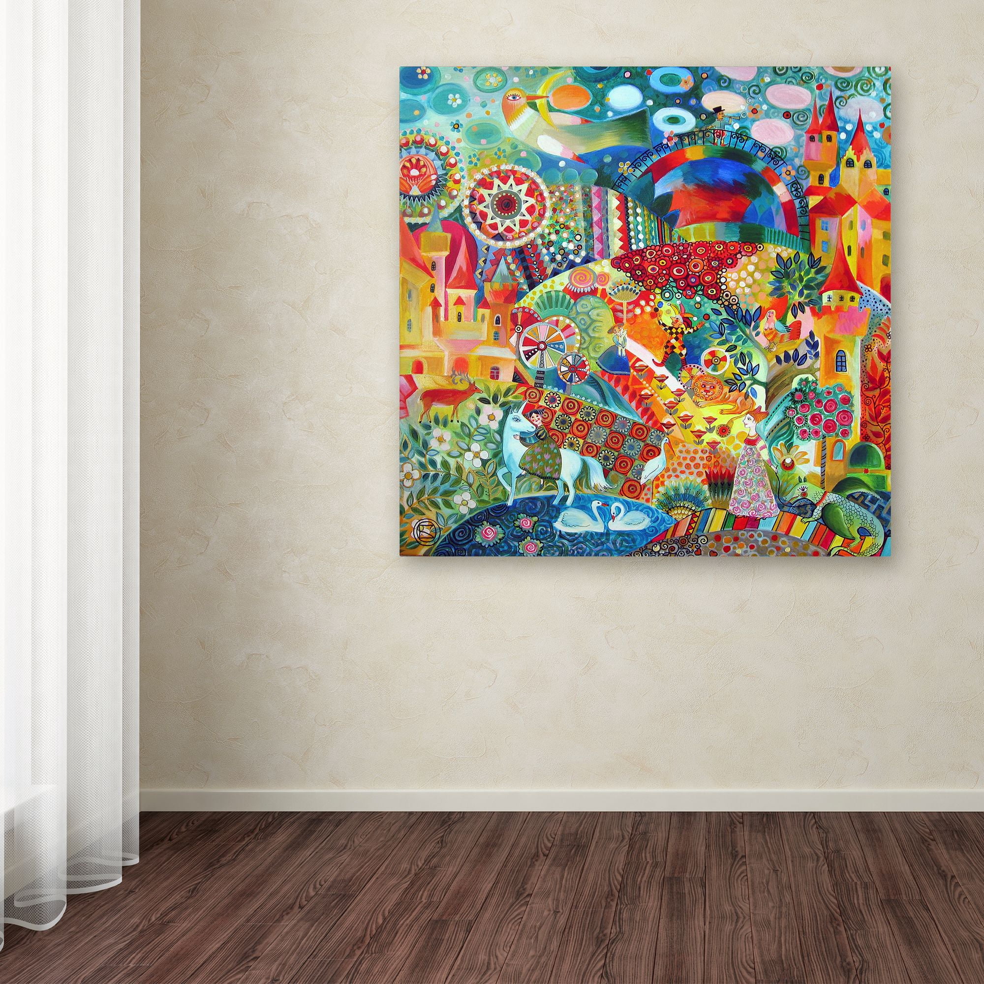 Trademark Fine Art 'Unicorn' Canvas Art by Oxana Ziaka