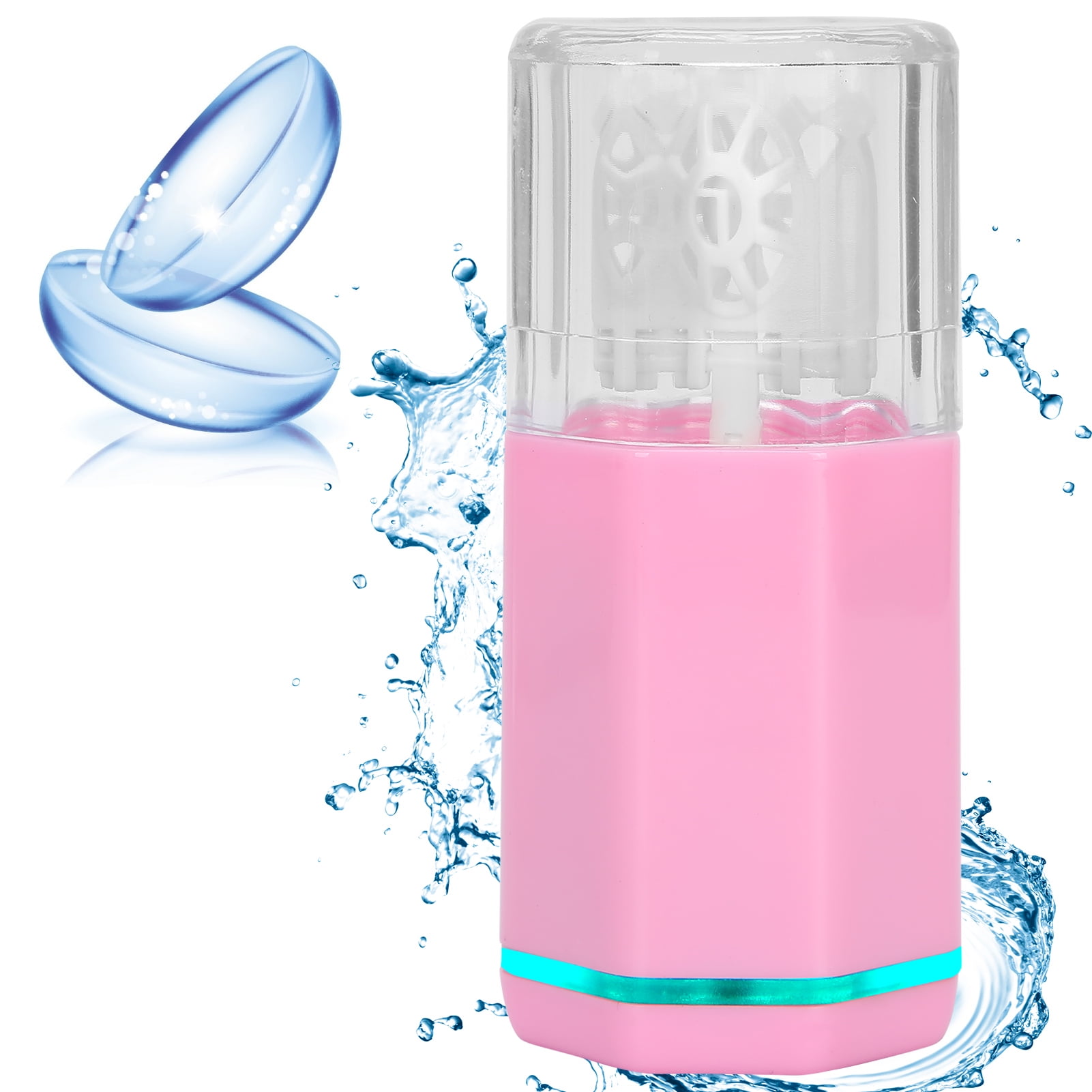 Tebru Contact Lens Washer Portable Contact Lenses Cleaning Tools Ultrasonic Automatic Cleaner,Automatic Contact Lens Washer,Contact Lens Washer Cleaner