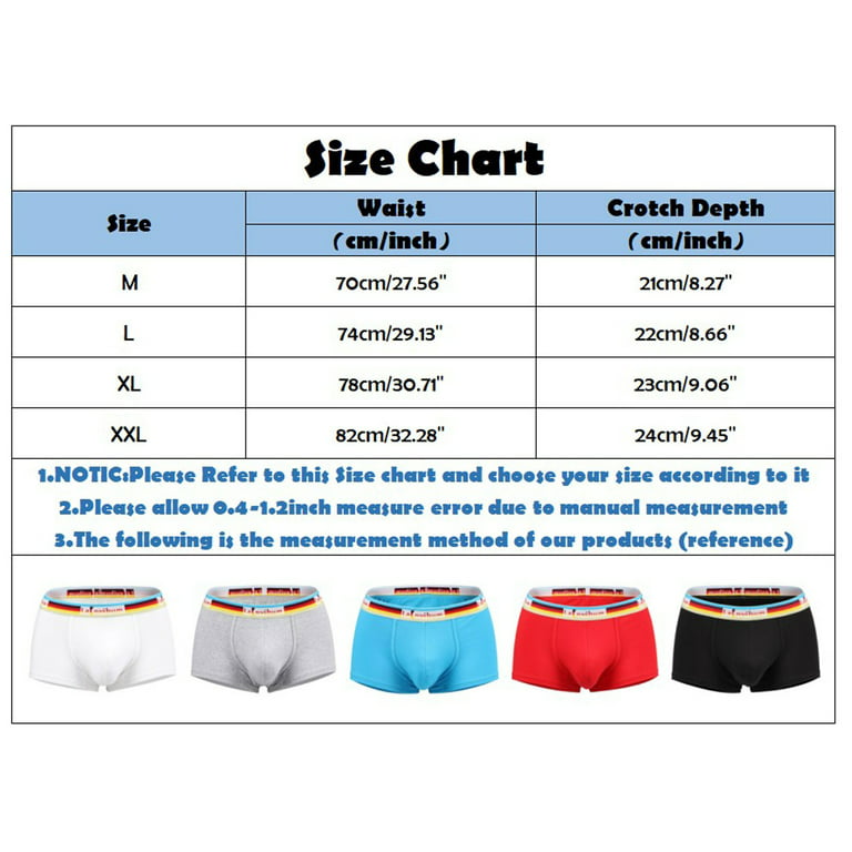 KaLI_store Boxer Briefs for Men Pack Men's Underwear Multipack Modal  Microfiber Briefs No Fly Covered Waistband Silky Touch Underpants White,L 