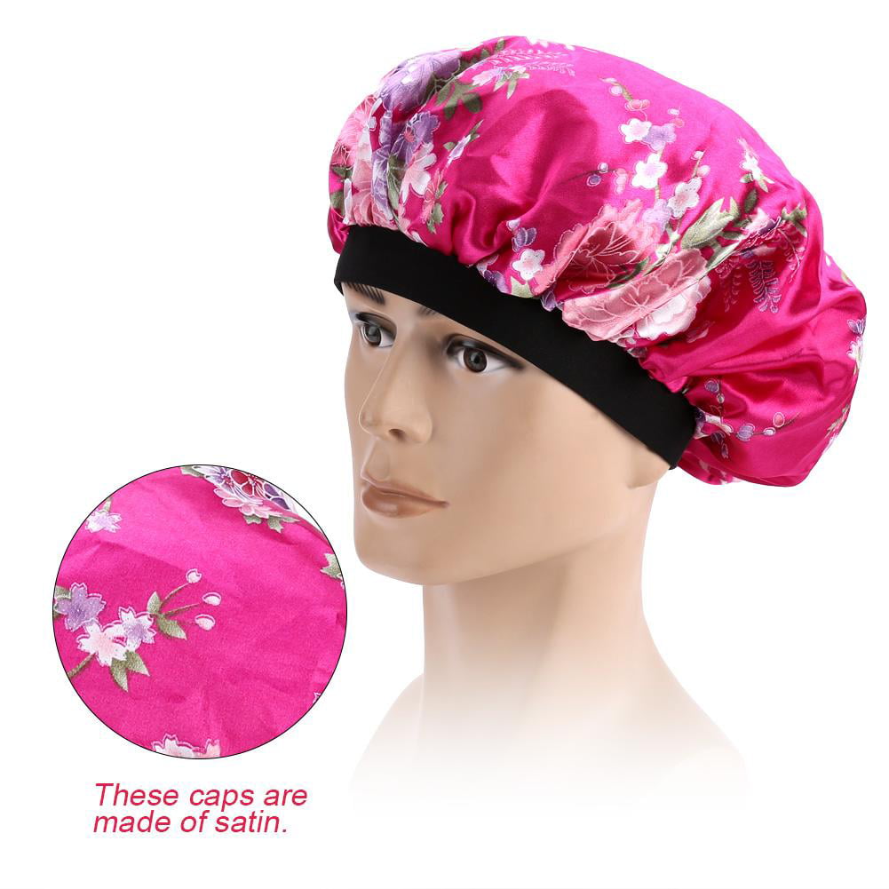 Silk Hair Head Scarf Satin Bonnet Head Wrap Chemo Hat Turbans Headwear Sleeping Cap Headbands for women