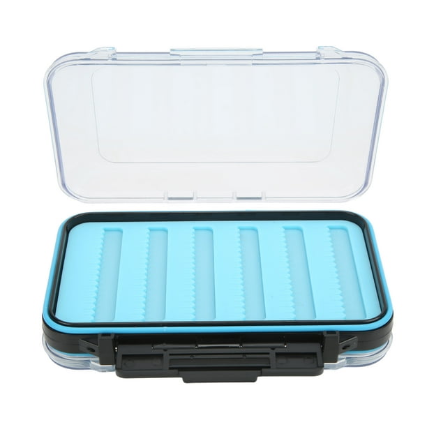 Waterproof Fishing Tool Box Hook Storage Fly Box Clear Double Sided Portable  Impact Resistant Silicone Bait Tool Box for Fishing 