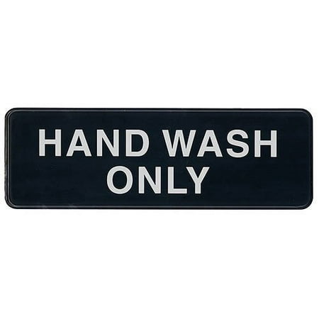Update International S39 32bk Hand Wash Only Sign