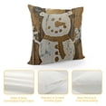 thumbnail image 4 of SHANXI Christmas Decorative Pillowcase Throw Pillow Cover, Farmhouse Merry Christmas for Sofa Bed Room Home Decor 18x18in, 4 of 5