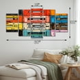 thumbnail image 4 of Designart "Pop Art Cassette Collection II" Music Metal Wall Décor Set, 4 of 5