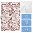 thumbnail image 5 of Red Garden Vintage Kitchen Towels Set of 3, Water Absorbent Dish Towel, Modern Art Building Boat Tree Decorative Hand Towels - Quick Drying Cloth for Cooking Baking, 18x28 Inch, 5 of 8