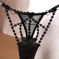 thumbnail image 5 of ZVNAΖH Women's Sexy G String Thongs, Valentine's Day Gifts, Couple Supplies, One Size, Floral Lace Panties Hollow Out See Though Panties, 5 of 6