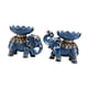 thumbnail image 4 of Figuras de elefantes en pareja con bandeja de frutas, adorno de Feng Shui, colección de escritorio decorativa para el hogar, pieza decorativa multifun Azul, 4 of 8