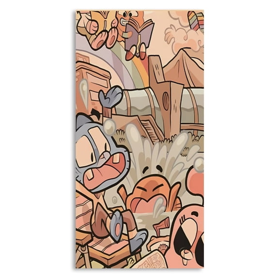 Wall Poster for Bedroom Decor Art Print - the Amazing World of Gumball Poster (Size: 8'x16')