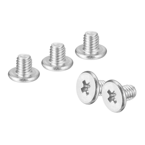 M3-0.5 x 3mm 20Pcs Metal Flat Round Head Screws Phillips Drive Machine Bolt