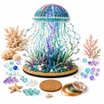 thumbnail image 2 of 3D Beaded Sea Animal Sculpture Kit, Ocean-Themed Wire and Pearl Bead Craft Set with Shell and Coral Details, Handmade Underwater Display Project for Adults, 2 of 7