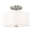 thumbnail image 1 of Livex Lighting 52151-91 2 Lt Brushed Nickel Ceiling Mount, 1 of 4
