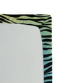 thumbnail image 3 of Ambesonne Savannah Fitted Sheet, Colorful Wildlife Zebra, Twin XL Size, Yellow Coral Pink, 3 of 3