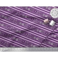 thumbnail image 2 of Soimoi Poly Georgette Fabric Leaves & Floral Block Decor Fabric Printed Yard 42 Inch Wide, 2 of 3