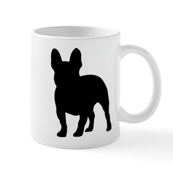 CafePress - French Bulldog Silhouette - 11 oz Ceramic Mug - Novelty Coffee Tea Cup