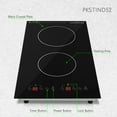 NutriChef PKSTIND52 Dual Induction Cooktop Double Countertop Burner