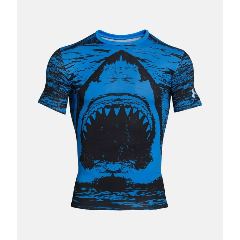 Blue under armour compression shirt sale