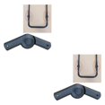 thumbnail image 3 of Justharion Heavy-Duty 7 Inch Collapsible Wagon Replacement Wheel Dual Bearing Rubber for Hand Cart Type 6 2Set, 3 of 4