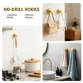 thumbnail image 4 of Yucurem Heavy Duty Suction Cup Hooks, Removable Towel Hooks for Bathroom, No-Drill Hooks, Gold, 4 Pack, 4 of 7