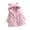 Pink, variant on Esaierr Baby Toddler Kids Girls Winter Jacket Solid Color Fleece Jacket Ears Hooded Cotton Coats Zipper Casual Outerwear Thickened Cotton Jacket Tops 9M-8Y