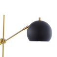 thumbnail image 3 of Posh Living Ameya Table Lamp 5ft Power Cord Marble Stone Base Black, 3 of 9