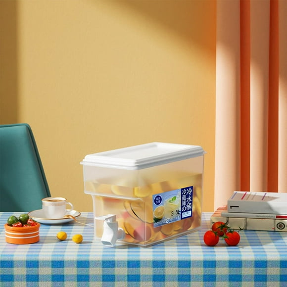 Aparatos de cocina, accesorios y utensilios de cocina. Hervidor de hielo de gran capacidad de 3,5 l con tapa. Hervidor de agua fría con grifo. Hervidor de agua para té de frutas y limón.