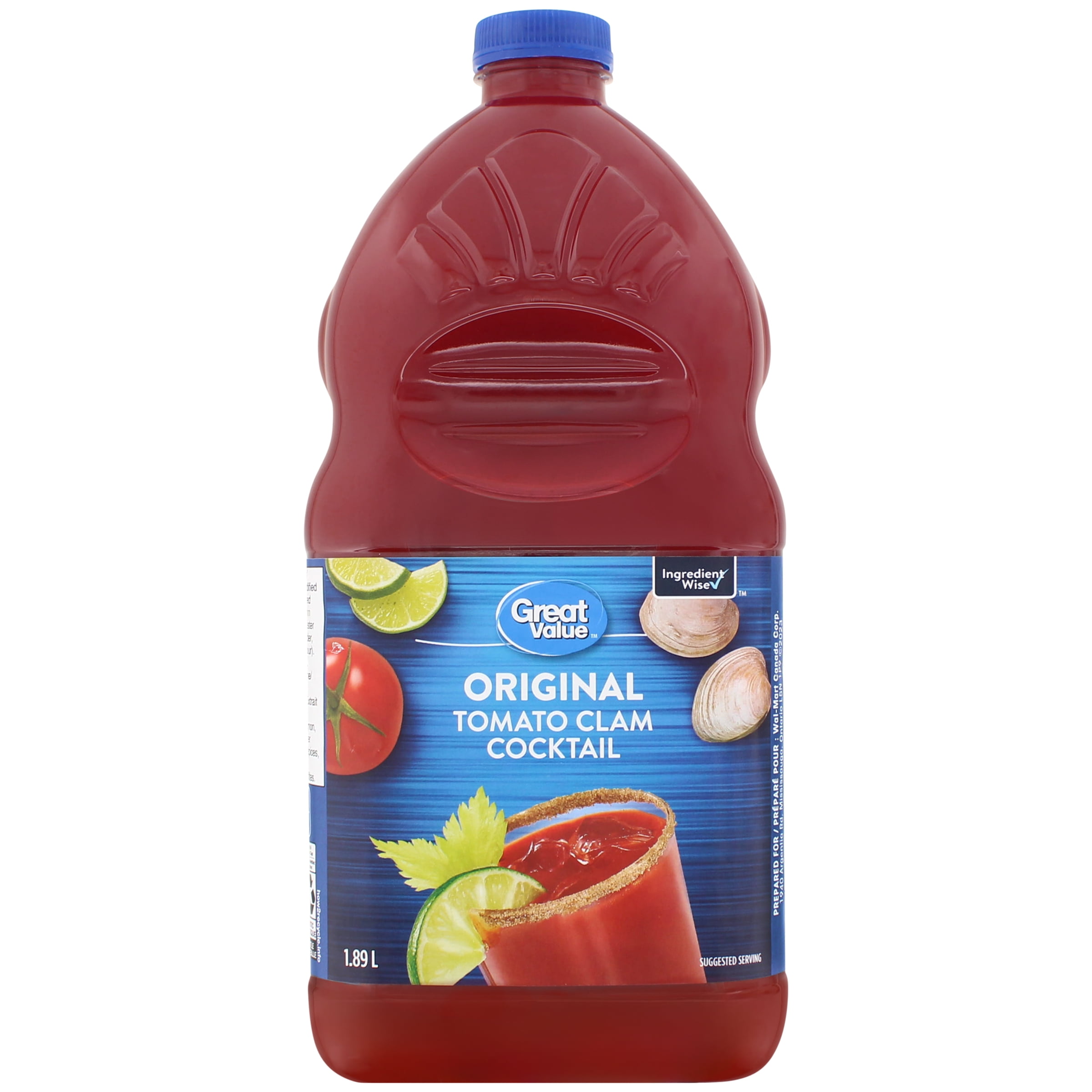 Great Value Original Tomato Clam Cocktail, 1.89  L