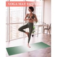 thumbnail image 2 of Dark Green Ombre Yoga Towel for Hot Yoga Non Slip, Modern Gradient Abstract Art Yoga Mat Towel Absorbent Yoga Sweat Towels Microfiber Hot Yoga Blanket for Bikram Pilates 26"x70", 2 of 7