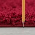 thumbnail image 4 of Transitional 2x3 Area Rug Shag Thick (2' x 3') Solid Red Indoor Scatter Easy to Clean, 4 of 9