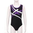thumbnail image 3 of LiiYii Kids Girls Boys Gymnastics One Piece Leotard Dance Gym Training Bodysuits Jumpsuits Activewear Purple 10, 3 of 7