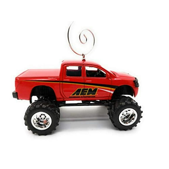 Nissan Titan Truck Large Custom Christmas Ornament 1:64 Diecast Red AEM