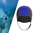 thumbnail image 1 of Langgg 3mm Neoprene Scuba Diving Hat Protection Ear for Rafting Underwater Unisex blue, 1 of 9