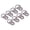 Black, variant on 50 Sets Black Shoe Boot Lace Hooks Loop D Ring Buckles with Iron Rivets Heavy Duty Metal Repair Kit for Outdoor Tactical Boots and Hiking Footwear