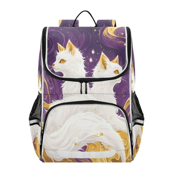 YAZAOO School Backpack Travel Bag Bookbags Bookbags Dance Of The Foxes Pattern