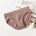 thumbnail image 5 of GEWSEY Women's Organic Cotton Low-Rise Brief All Day Comfort Natural Knickey Undies Breathable Underwear for All (Light Purple, L), 5 of 6