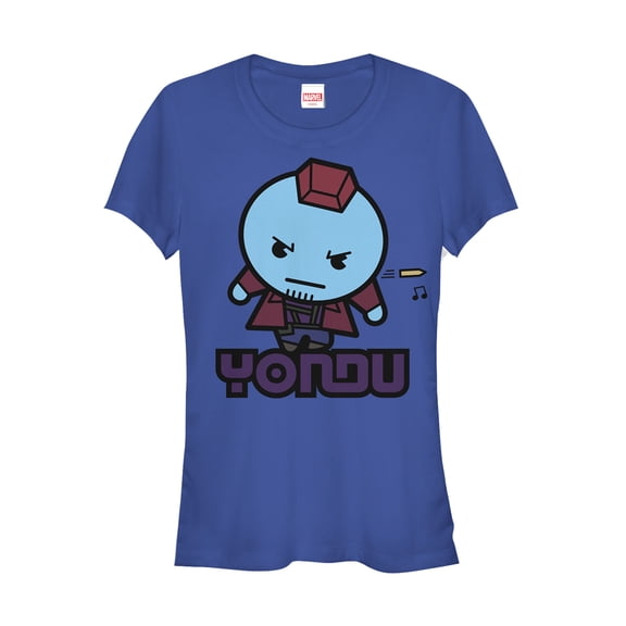 Junior's Marvel Guardians of the Galaxy Kawaii Yondu  Graphic Tee Royal Blue X Large