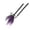 Purple, variant on Halloween Witches Broom Purple Wizard Broomstick Decoration Prop with Bow Detail Accessory for Haunted House Party Cosplay Themed Event Use